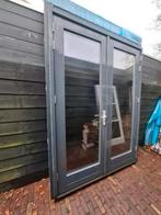 Openslaande tuindeuren dubbel glas deuren terrasdeuren pui, Ophalen, 120 cm of meer, 215 cm of meer, Glas