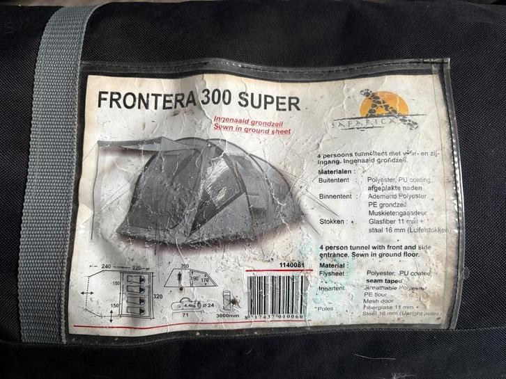 Safarica Frontera 300 incl. kampeerspullen, Caravans en Kamperen, Tenten, Ophalen