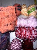 Pink Yellow Orange Yarn Wool Set 547G, Hobby en Vrije tijd, Breien en Haken, Ophalen, Nieuw, Breien of Haken, Wol of Garen
