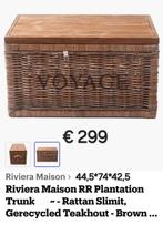 Riviera Maison Opbergkist Teakhout, Huis en Inrichting, Woonaccessoires | Kisten, Ophalen, 50 tot 100 cm, Zo goed als nieuw, Overige materialen
