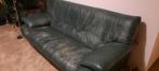 3 zits leren bank, Ophalen, Gebruikt, Driepersoons, Rechte bank