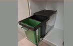 Duo afvalemmer inbouw. 2x 8 liter. Zgan, Huis en Inrichting, Woonaccessoires | Prullenbakken, Ophalen, Zo goed als nieuw, Metaal