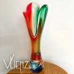 Vintage, kleurrijke Murano Italy vaas, 33,5 cm hoog, Ophalen of Verzenden