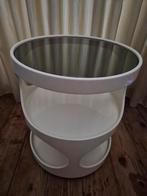Vintage wit Erik van Buijtenen design nebu opal tafel, Ophalen of Verzenden, Gebruikt, 25 tot 50 cm, Rond
