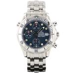 Omega Seamaster Chrono FULL SERVICE 41.5 (Zeer goed/ 1999), Staal, Staal, Polshorloge, Ophalen of Verzenden