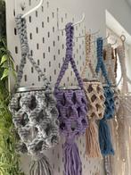 Macrame, geknoopte windlichten/lampion met led theelicht, Ophalen of Verzenden, Nieuw, Overige materialen, Minder dan 25 cm