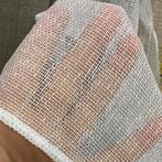 Koopje! Witte vitrages kant en klaar b248cm, 200 cm of meer, W, Nieuw, Ophalen of Verzenden