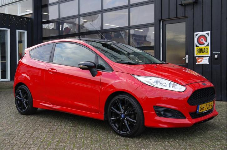 Ford Fiesta 1.0 EcoBoost Red Edition 141 PK | Clima | Cruise, Auto's, Ford, Bedrijf, Te koop, Fiësta, ABS, Airbags, Airconditioning