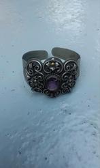 Vintage Armband met Edelsteen, Gebruikt, Ophalen of Verzenden, Met edelsteen, Zilver