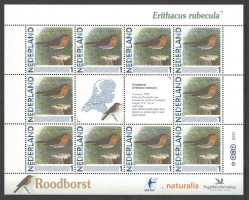 Postzegels Vogels in Nederland: Roodborst, Postzegels en Munten, Postzegels | Nederland, Postfris, Na 1940, Ophalen of Verzenden