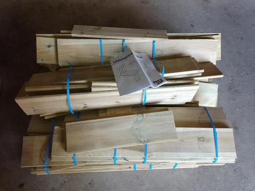Inklapbare buitenbar, bouwpakket  6 stuks (partij), Tuin en Terras, Tuintafels, Nieuw, Rechthoekig, Hout, Ophalen