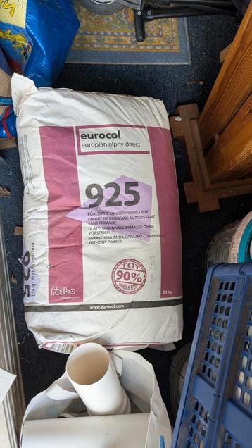 Twee zakken eurocol 925 23 kg beschikbaar voor biedingen