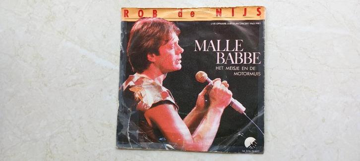 ROB DE NIJS  /  malle babbe  1982, Cd's en Dvd's, Vinyl Singles, Gebruikt, Single, Nederlandstalig, Ophalen of Verzenden