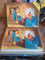 Vintage Ernie em Bert Sesamstraat puzzel jaren 70, Ophalen of Verzenden, 10 tot 50 stukjes, Gebruikt
