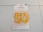 NIEUW 1 foil balloon goud 50 jaar 36 cm, Ophalen of Verzenden, Nieuw, Versiering, Verjaardag