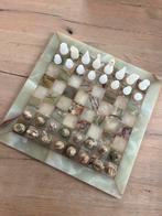 Vintage onyx schaakspel, Ophalen of Verzenden, Gebruikt