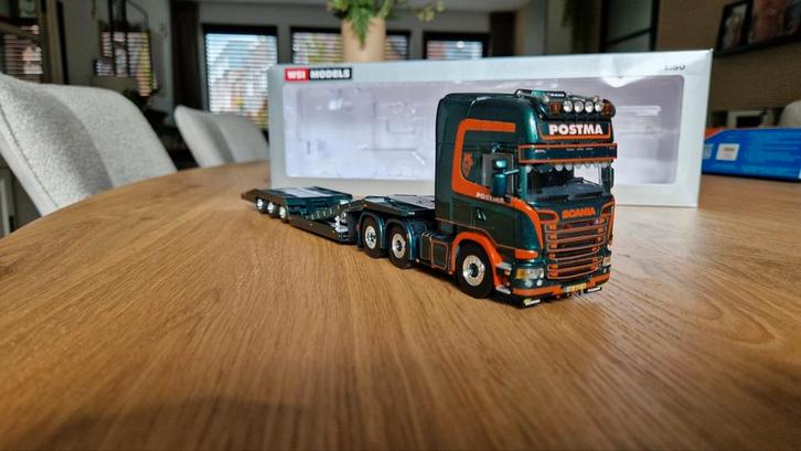 Wsi | Scania Topline - Postma, Hobby en Vrije tijd, Modelauto's | 1:32, Zo goed als nieuw, Bus of Vrachtwagen, Overige merken