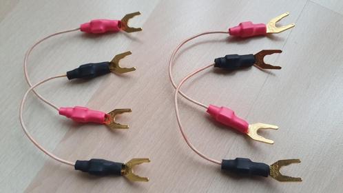 Single Crystal Copper jumpers, Audio, Tv en Foto, Audiokabels en Televisiekabels, Zo goed als nieuw, Luidsprekerkabel, Minder dan 2 meter