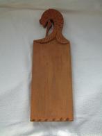 Prachtige gaaf houtsnijwerk serveerplank plank met vis, Antiek en Kunst, Ophalen of Verzenden