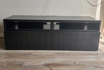 Ikea tvkast/ tv meubel zwartbruin met beschadigingen!!
