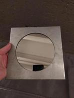 Metalen spiegel, 19x19cm, diameter-13,7cm, Minder dan 100 cm, Minder dan 50 cm, Rond, Ophalen of Verzenden