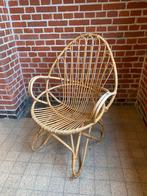 Rotan bamboe sierlijke stoel ROHE ‘60 vintage goede staat, Huis en Inrichting, Stoelen, Ophalen, Gebruikt, Bruin, Riet of Rotan