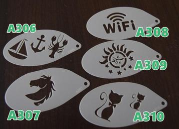 schminksjabloon paard kat zon maan wifi boot 1,25 pst  beschikbaar voor biedingen