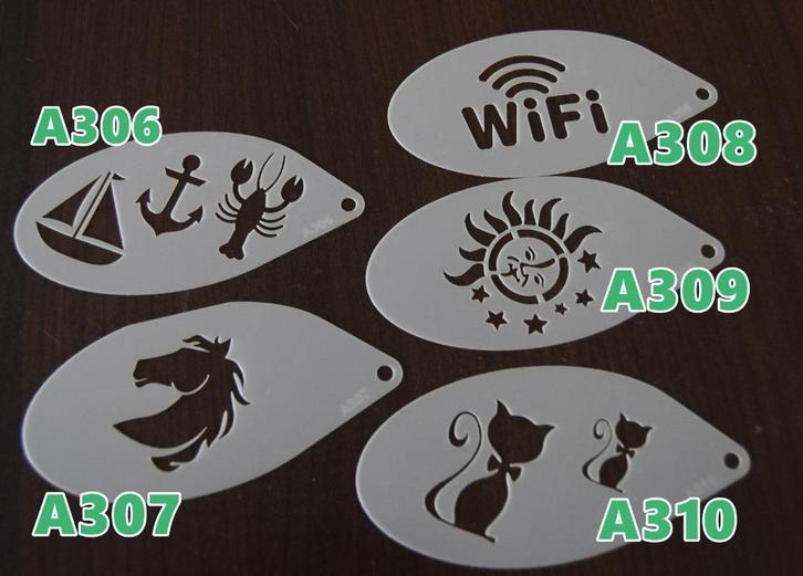 schminksjabloon paard kat zon maan wifi boot 1,25 pst, Hobby en Vrije tijd, Feestartikelen, Nieuw, Schmink, Ophalen of Verzenden