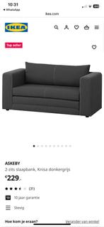 Slaapbank Ikea Askeby, Huis en Inrichting, Slaapkamer | Slaapbanken, 140 cm, Zo goed als nieuw, Ophalen, Tweepersoons