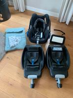 MaxiCosi CabrioFix, 2 EasyFix base, hoes, voetenzak, spiegel, Ophalen, Gebruikt, Isofix, 0 t/m 13 kg
