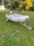 Rubberboot met motor en trailer, Watersport en Boten, Ophalen, Zo goed als nieuw