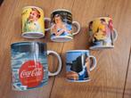 5 Coca Cola Mokken - Vintage Collectie. Als nieuw!, Keramiek, Ophalen of Verzenden, Zo goed als nieuw, Overige stijlen