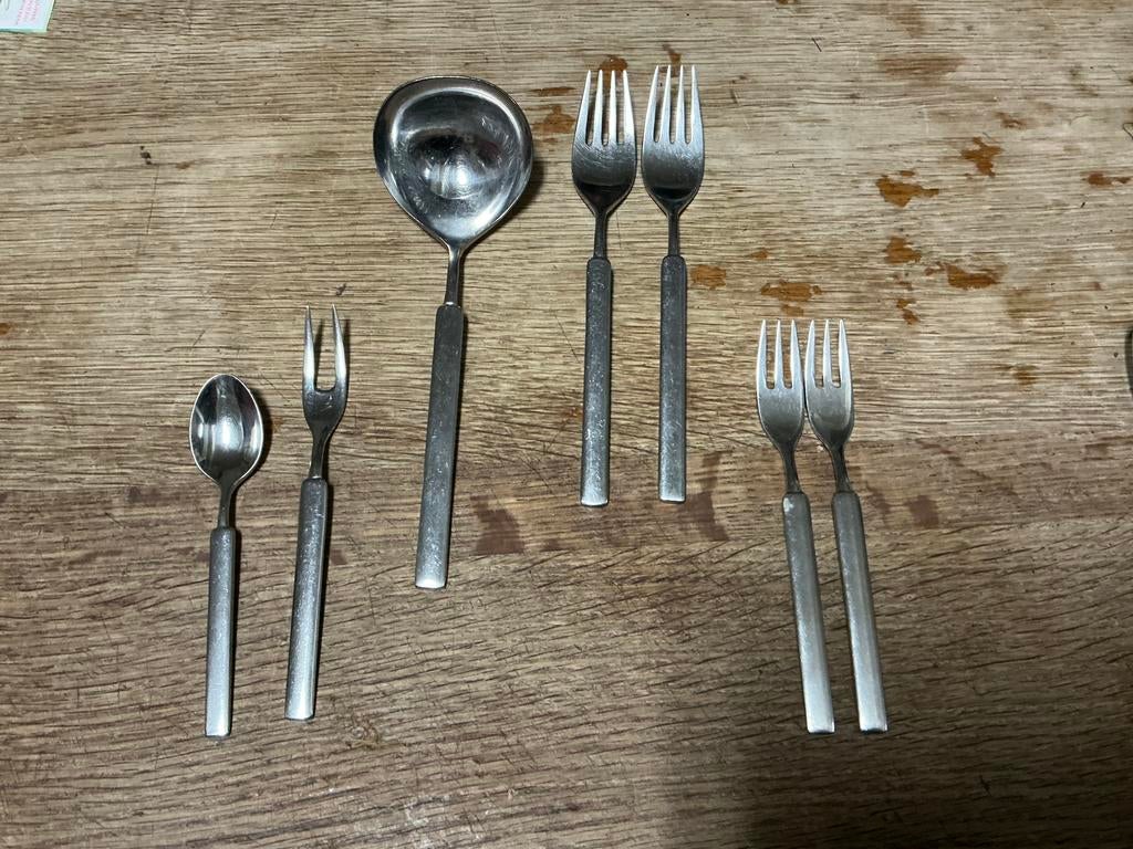 Keltum Nocturne bestek, Ophalen of Verzenden, Gebruikt, Rvs of Chroom, Los bestek
