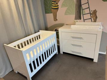 2-delig Babykamer Bopita Manhattan Wit (ledikant, commode ) beschikbaar voor biedingen