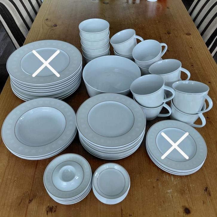 Sahara servies Art+design porcelein OPHALEN, Huis en Inrichting, Keuken | Servies, Zo goed als nieuw, Bord(en), Overige stijlen