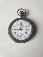 Antiek zilveren zakhorloge  loopt perfect, Ophalen of Verzenden, Zilver, Overige merken