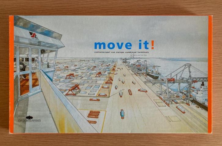 Bordspel Delta/Sealand ECT Containerspel Move IT, Hobby en Vrije tijd, Gezelschapsspellen | Bordspellen, Zo goed als nieuw, Ophalen of Verzenden