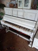 Brocante decoratie piano, Gebruikt, Piano, Wit, Ophalen