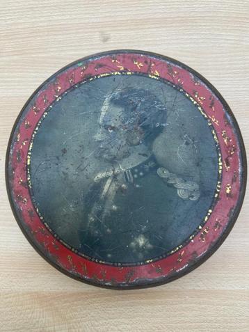 Vintage blikken doos Leopold 3 A.Lecocq & Sr Bruxelles S.A. beschikbaar voor biedingen