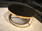 2x Richmond Zwart Gouden Ronde Salontafels, Huis en Inrichting, Tafels | Salontafels, Ophalen, Rond, 50 tot 100 cm, Zo goed als nieuw