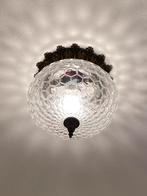 Retro grote annas Plafonnière Lamp jaren 60 diameter 25cm, Ophalen of Verzenden, Gebruikt, Glas