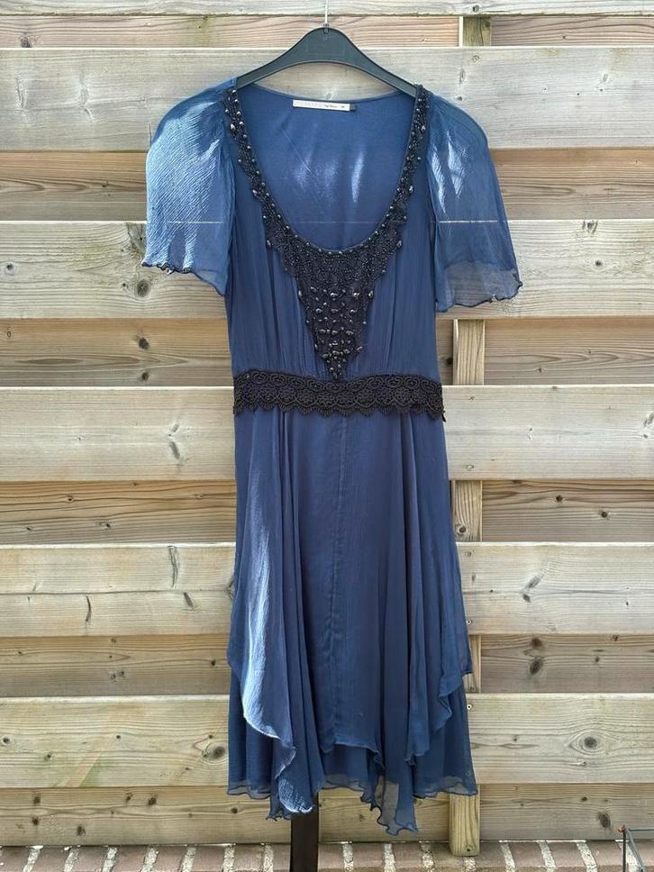 Blauwe jurk Styles by Steps maat 40, Kleding | Dames, Jurken, Gedragen, Maat 38/40 (M), Blauw, Knielengte, Ophalen of Verzenden