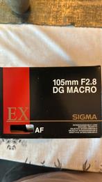 Sigma MACRO 105mm F2.8 EX DG Sony (Konica/Minolta), Ophalen of Verzenden, Zo goed als nieuw, Macrolens