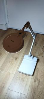 Manutan Werkplaatslamp Loeplamp met Tafelsokkel, Ophalen, Gebruikt, Loeplamp