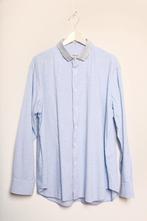 BRIONI Casual shirt blauw/grijs XL zgan Winkelprijs € 500,-, Zo goed als nieuw, Halswijdte 43/44 (XL), Brioni, Verzenden