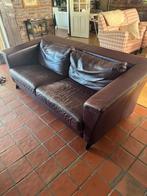 GRATIS AF TE HALEN! Lederen 3-zits bank, Ophalen, Gebruikt, Driepersoons, 200 tot 250 cm