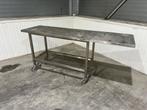 Verrrijdbare werktafel RVS 213x60x97cm BxDxH, Ophalen, Gebruikt, 170 cm of meer