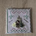 Geborduurde kerstkaart met envelop, Ophalen of Verzenden, Zo goed als nieuw, Kerst