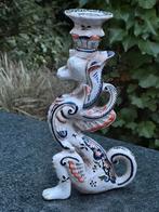 Kandelaar, Faience, Rouen, draak, Frankrijk, Frans, Antiek en Kunst, Ophalen of Verzenden, Keramiek of Aardewerk