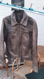 Leren damesjas, bruin, Kleding | Dames, Ophalen of Verzenden, Zo goed als nieuw, Maat 38/40 (M), Bruin